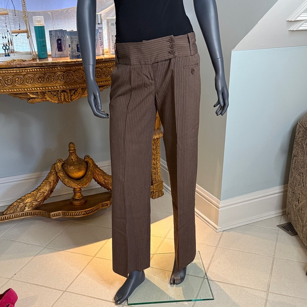Larry Levine Tan and Brown Skirt